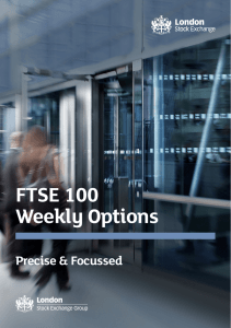 FTSE 100 Weekly Options - London Stock Exchange Group