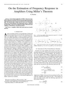 Estimation Of frequency Response using Millers Theorem