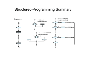 Structured-Programming Summary