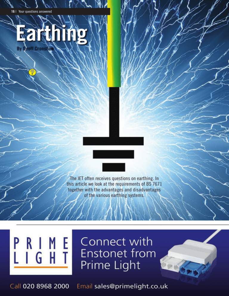 Earthing Systems Explained: BS 7671 Requirements & Types