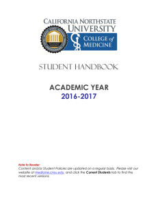 STUDENT HANDBOOK ACADEMIC YEAR 2016-2017