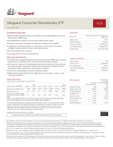 Vanguard Consumer Discretionary ETF Fact Sheet