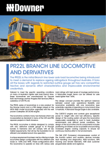 PR22L Branch Line Locomotive Specs & Features