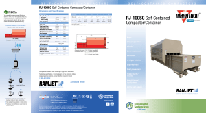 RJ-100SC Self-Contained Compactor/Container