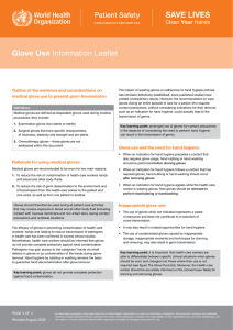 Glove Use Information Leaflet