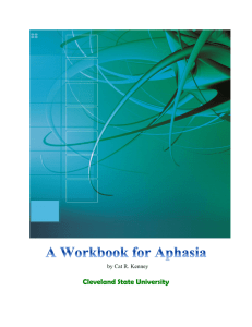 Aphasia Workbook: Language, Cognition, & Functional Skills