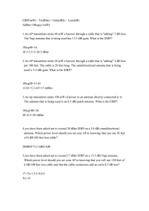EIRP Calculation Worksheet: Wireless Communication