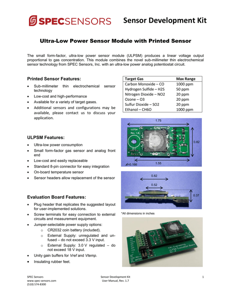 Sensor Development Kit