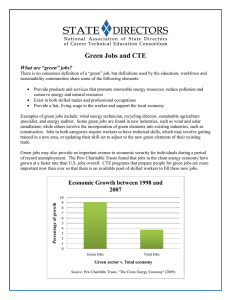 Green Jobs and CTE