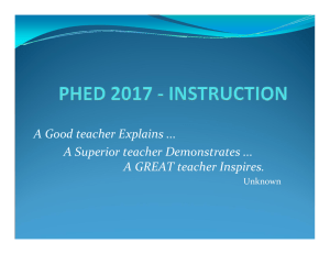 A Good teacher Explains A Superior teacher Demonstrates A