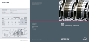 RB Barrel Type Centrifugal Compressors - Technical Data