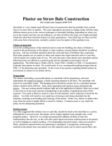 Plaster on Straw Bale Construction - Saint Astier® Natural Hydraulic