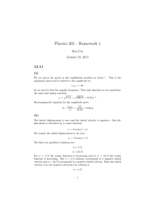 Physics 201 - Homework 1