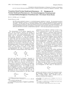 Transition Metal Nuclear Quadrupole Resonance IV. Manganese