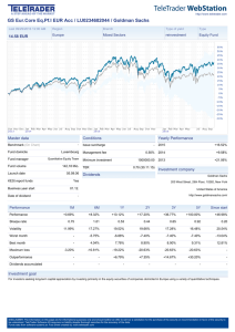 GS Eur.Core Pf.I EUR Acc / LU0234682044 / Goldman Sachs