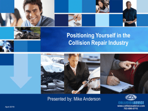 Positioning Yourself in the Collision Repair Industry
