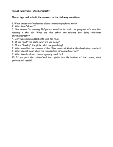 Chromatography Pre-Lab Questions