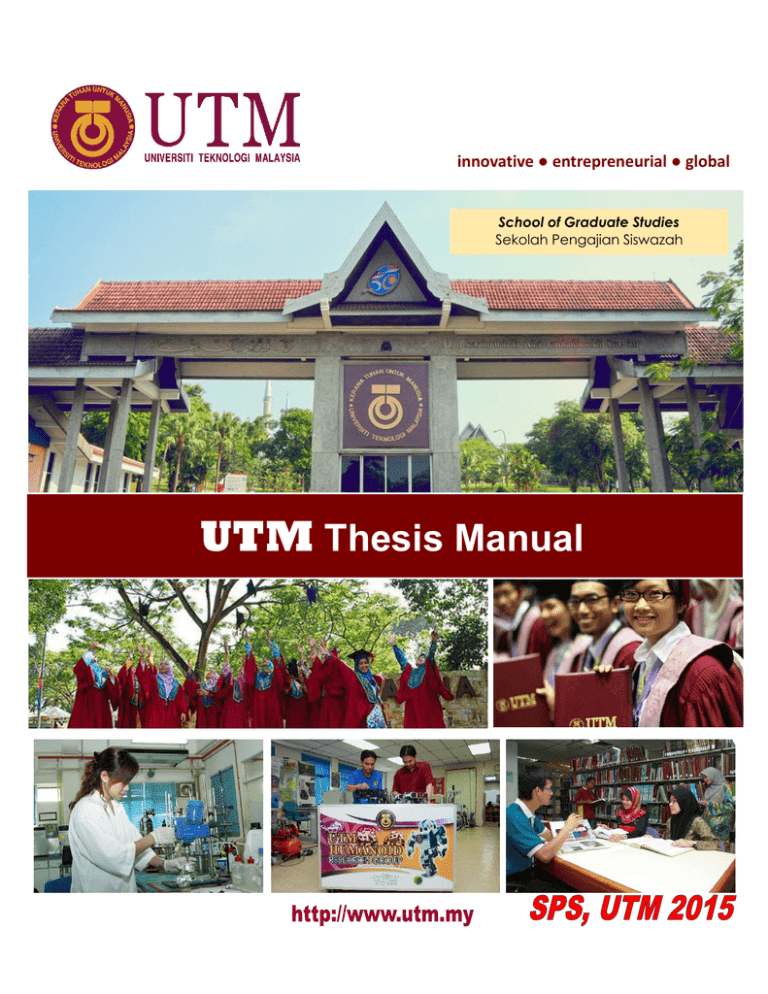 thesis guideline utm