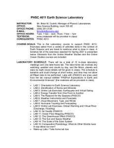 PHSC 4011 Syllabus Spring 2007