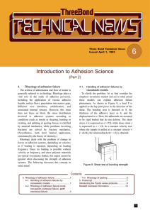Introduction to Adhesion Science