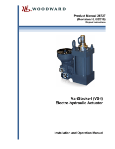 VariStroke-I (VS-I) Electro-hydraulic Actuator
