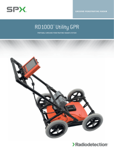RD1000™ Utility GPR