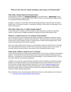 PA truancy Laws