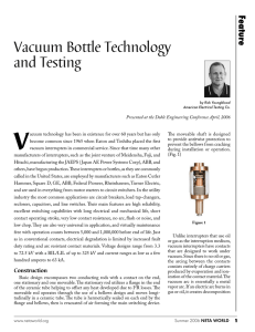 Vacuum Bottle Technology and Testing