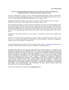 MHY/HIO Special Shareholder Meeting / MHY/HIO