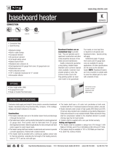 TPI Baseboard Heater Installation Instructions