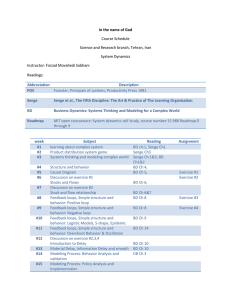 In the name of God Course Schedule Science and Research branch