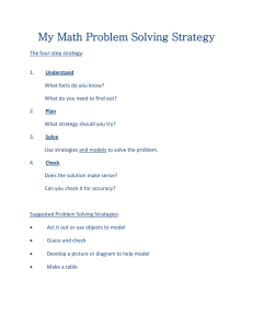 Four-Step Method Worksheet