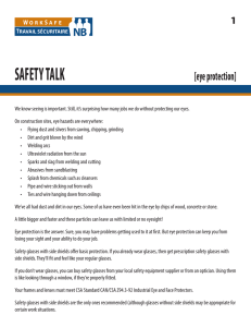 Eye Protection Safety Talk for Construction Sites