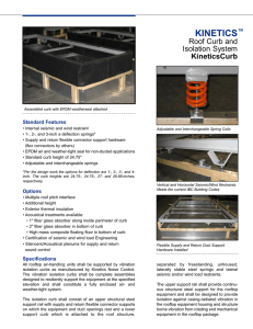 KineticsCurb Vibration Isolation Roof Curb