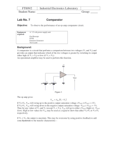 Lab No 07 - Comparator