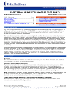 Electrical Nerve Stimulators (NCD 160.7)