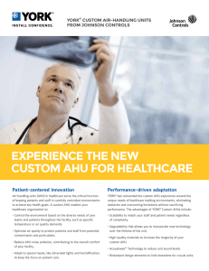experience the new custom ahu for healthcare