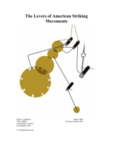 The Levers of American Striking Movements - Horology