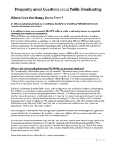 Frequently asked Questions about Public Broadcasting