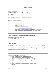 Syllabus - The University of Texas at Dallas