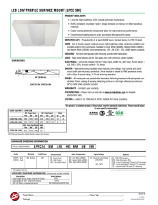 LED LOW PROFILE SURFACE MOUNT (LPEC SM)