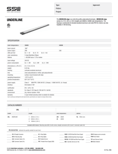 Spec Sheet - Solid State Luminaires