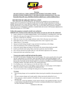 Rochester Quadrajet Carburetor Installation Guide