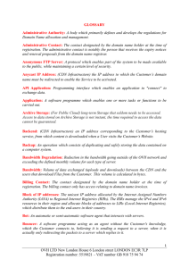 UK glossary
