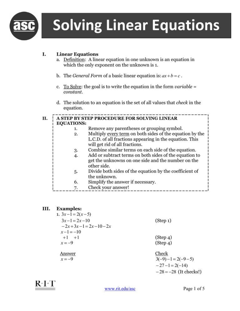 solving-linear-equations