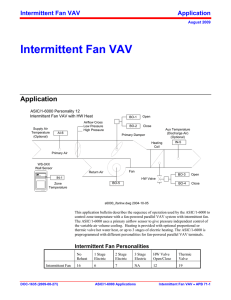 Intermittent Fan-Powered VAV