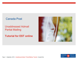 EST online - Canada Post