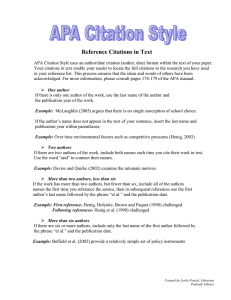 APA In-Text Citation Guide: Author-Date Format