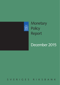 Monetary Policy Report, December 2015