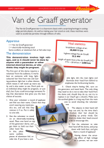 Van de Graaff generator - University of Oxford Department of Physics